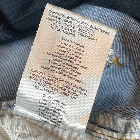 Indigo Poppy Maternity Jeans Distressed Medium Wash NWT Size M (6-8) - Picture 6 of 12